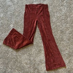 Free People Velvet flare pant